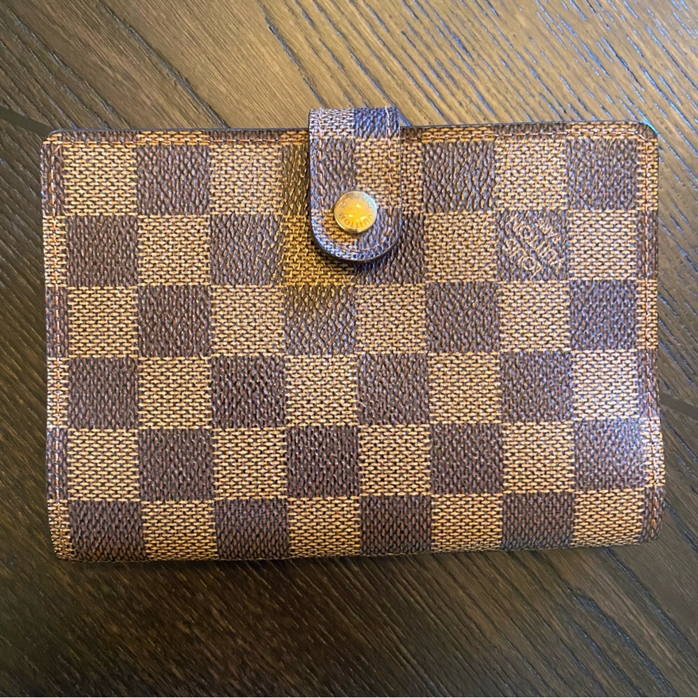 Authentic Louis Vuitton Small Ring Agenda Damier Ebene